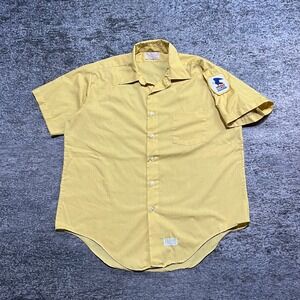 Vintage 70s 80s USPS Clerk Mailman Uniform Shirt Yellow Size XL